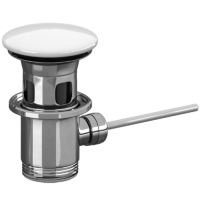 Villeroy & Boch Аксессуары Запираемый донный клапан с керамической крышкой, 72 x 105 x 72 mm, Stone White CeramicPlus 681000RW