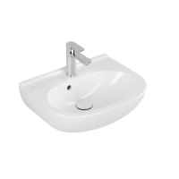 Villeroy & Boch O.novo Раковина компактная, 500 x 400 x 180 mm, Альпийский белый, с переливом, нешлифованный 53605001