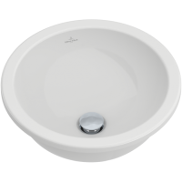 Loop & Friends Встраиваемая раковина, 61404501, 450 x 450 x 205 mm, Альпийский белый, с переливом, нешлифованный