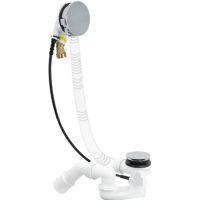 Villeroy & Boch Аксессуары Комплект сливной и переливной арматуры с подачей в ванну Multiplex Trio, 180 x 450 x 115 mm, Хромированный U90600361