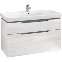 Villeroy & Boch Subway 2.0 Тумба под раковину, 2 выдвижных ящика, 987 x 590 x 449 mm, White Wood A91500E8
