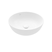 Villeroy & Boch Artis Раковина для установки на столешницу, 430 x 430 x 130 mm, Stone White CeramicPlus, без перелива, нешлифованный, 417943RW
