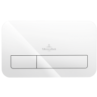 Клавиша (кнопка) смыва Villeroy & Boch ViConnect стеклянная, цвет глянцевый белый 922400RE