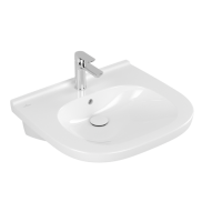Villeroy & Boch ViCare Pаковина ViCare, 600 x 550 x 195 mm, Альпийский белый, с переливом, нешлифованный, 41196001