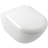 Villeroy & Boch Antao Унитаз с открытым смывным краем, настенный, с TwistFlush, Альпийский белый CeramicPlus 4674T0R1