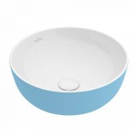 Раковина Villeroy & Boch Artis 417943BCW1 43х43 см, Frost серо-голубая