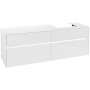 Villeroy & Boch Collaro Тумба под раковину, с подсветкой, 4 выдвижных ящика, 1600 x 548 x 500 mm, Glossy White / Glossy White C079B0DH