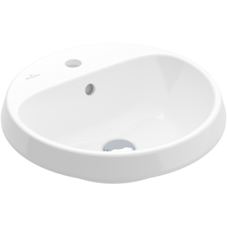 Villeroy & Boch Architectura Встраиваемая раковина, 450 x 450 x 170 mm, Альпийский белый, с переливом, нешлифованный, 5A654501