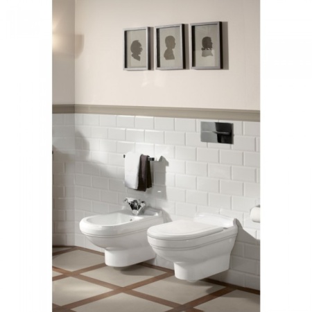 Унитаз подвесной (без сиденья) Villeroy & Boch Hommage CeramicPlus 6661B0R1