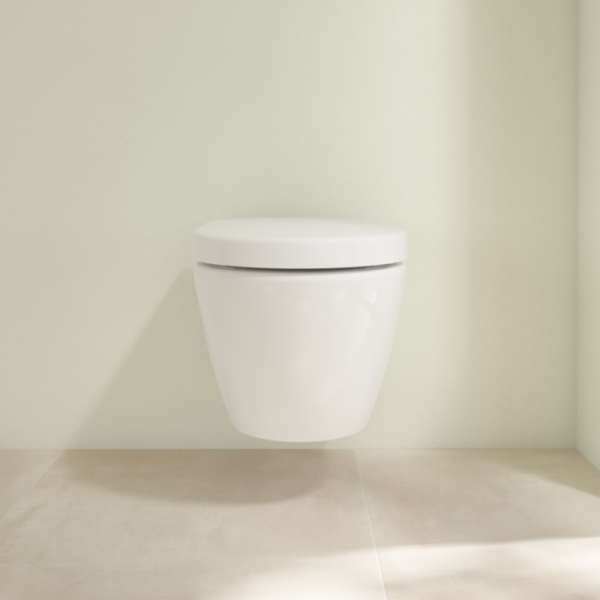 Villeroy & Boch Subway 2.0 Унитаз с открытым смывным краем Compact, настенный, Альпийский белый CeramicPlus 5606R0R1