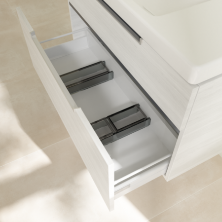 Villeroy & Boch Subway 2.0 Тумба под раковину, 2 выдвижных ящика, 987 x 590 x 449 mm, White Wood A91500E8
