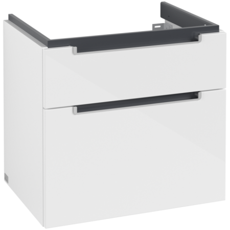 Villeroy & Boch Subway 2.0 Тумба под раковину, 2 выдвижных ящика, 637 x 590 x 454 mm, Glossy White A91000DH