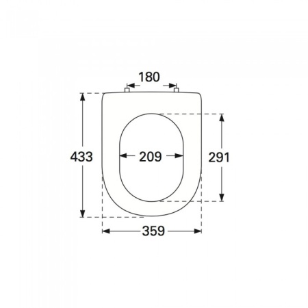 Сиденье для унитаза Villeroy & Boch Subway 2.0 с крышкой SoftClosing QuickRelease 9M68S101