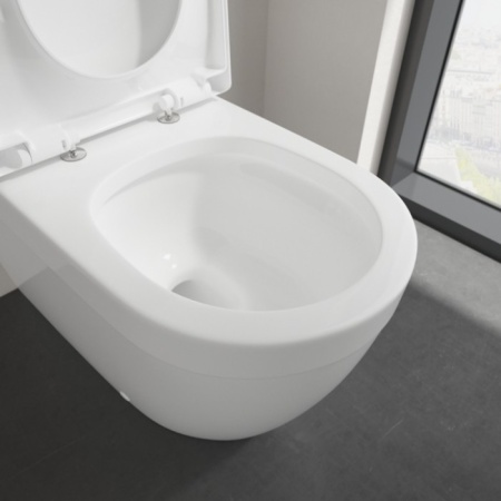 Villeroy & Boch Architectura Унитаз-компакт с открытым смывным краем, напольный, с DirectFlush, Альпийский белый 5691R001