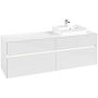 Villeroy & Boch Collaro Тумба под раковину, с подсветкой, 4 выдвижных ящика, 1600 x 548 x 500 mm, Glossy White / Glossy White C079B0DH