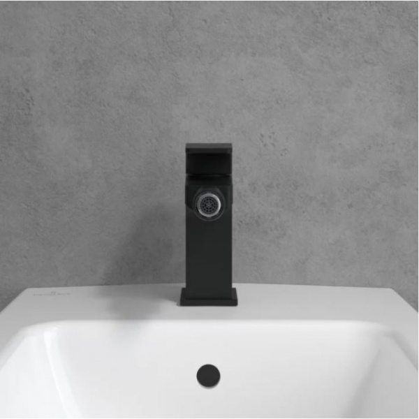 Смеситель Villeroy & Boch Architectura Square TVB125001000K5 для биде, черный матовый TVB125001000K5