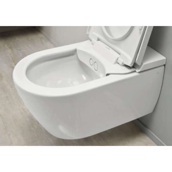 Villeroy & Boch ViClean-I200 - I200 унитаз-биде, унитаз с вертикальным смывом с открытым смывным краем, Альпийский белый CeramicPlus V0E200R1