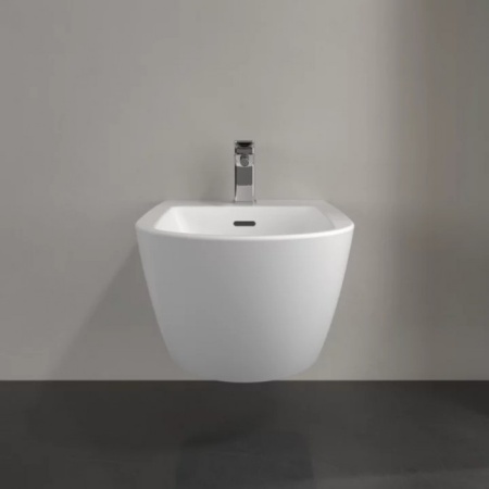Villeroy & Boch Subway 3.0 Биде, настенный, 375 x 560 mm, Stone White CeramicPlus 447000RW