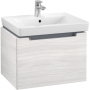 Villeroy & Boch Subway 2.0 Тумба под раковину, 1 выдвижной ящик, 587 x 420 x 454 mm, White Wood, A68710E8