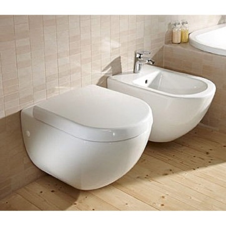 Чаша для унитаза подвесного Villeroy & Boch Subway 660010R1 альпийский белый CeramicPlus 660010R1