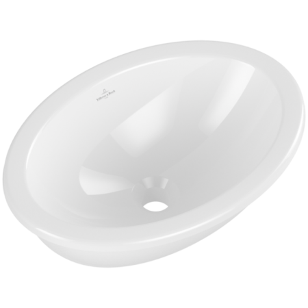 Villeroy & Boch Loop & Friends Встраиваемая раковина, 505 x 360 x 185 mm, Альпийский белый, с переливом, нешлифованный 4A610001