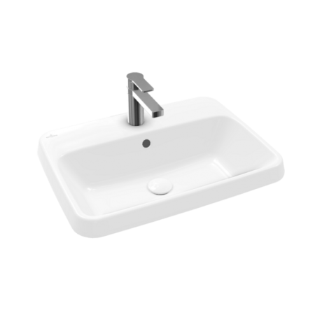 Villeroy & Boch Architectura Встраиваемая раковина, 600 x 450 x 170 mm, Альпийский белый, с переливом, нешлифованный, 5A676001