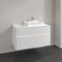 Villeroy & Boch Collaro Тумба под раковину, с подсветкой, 2 выдвижных ящика, 1000 x 548 x 500 mm, Glossy White / Glossy White C015B0DH