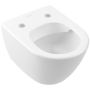 Villeroy & Boch Subway 2.0 Унитаз с открытым смывным краем Compact, настенный, Альпийский белый CeramicPlus 5606R0R1