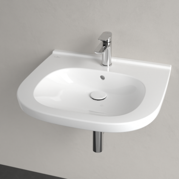 Villeroy & Boch ViCare Pаковина ViCare, 600 x 550 x 195 mm, Альпийский белый, с переливом, нешлифованный, 41196001