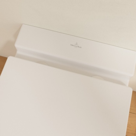 Villeroy & Boch Finion Унитаз с открытым смывным краем, настенный, с DirectFlush, Альпийский белый CeramicPlus 4664R0R1