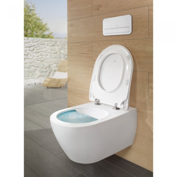Сиденье для унитаза SlimSeat Villeroy & Boch Subway 2.0 с крышкой SoftClosing QuickRelease 9M78S101