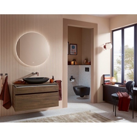 Клавиша (кнопка) смыва Villeroy & Boch ViConnect матовый черный 922169AN