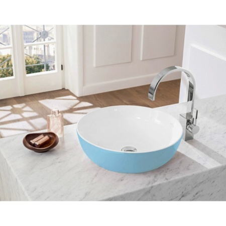 Раковина Villeroy & Boch Artis 417943BCW1 43х43 см, Frost серо-голубая