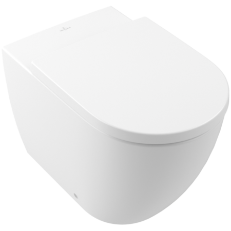 Villeroy & Boch Subway 3.0 Унитаз с открытым смывным краем, напольный, с TwistFlush, Stone White CeramicPlus 4671T0RW