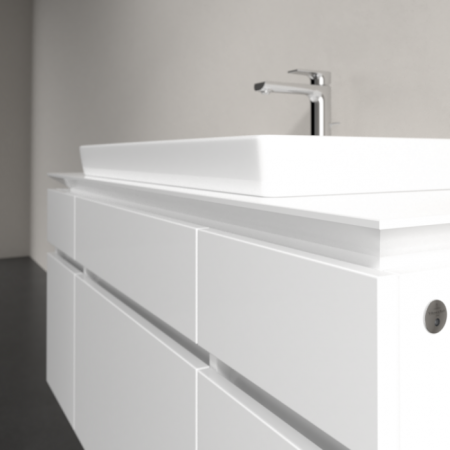 Villeroy & Boch Legato Тумба под раковину, с подсветкой, 5 выдвижных ящиков, 1200 x 550 x 500 mm, Glossy White / Glossy White B697L0DH