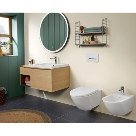 Биде Villeroy & Boch Subway 2.0 подвесное Альпийский белый CeramicPlus 540000R1