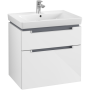 Villeroy & Boch Subway 2.0 Тумба под раковину, 2 выдвижных ящика, 637 x 590 x 454 mm, Glossy White A91000DH