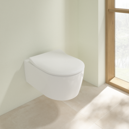 Сиденье для унитаза SlimSeat Villeroy & Boch Avento с крышкой SoftClosing QuickRelease 9M87S101