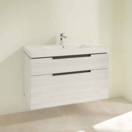 Villeroy & Boch Subway 2.0 Тумба под раковину, 2 выдвижных ящика, 987 x 590 x 449 mm, White Wood A91500E8