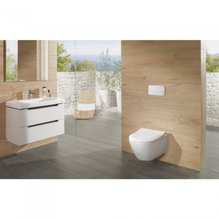 Унитаз подвесной с сиденьем Villeroy & Boch Subway 2.0 CeramicPlus 5614R2R1