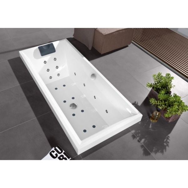 Villeroy & Boch Аксессуары Комплект сливной и переливной арматуры с подачей в ванну Multiplex Trio, 180 x 450 x 115 mm, Хромированный U90600361