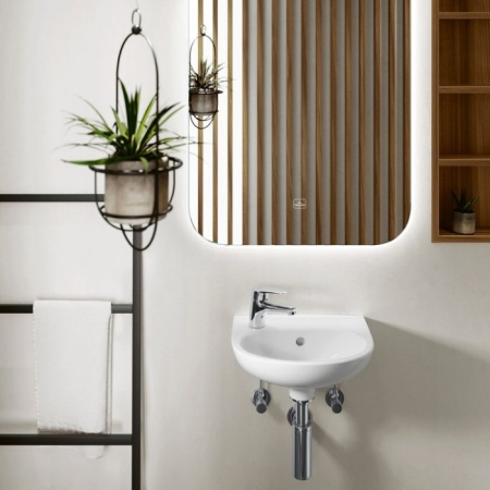 Смеситель для раковины Villeroy & Boch O.novo Start с донным клапаном TVW10514111061