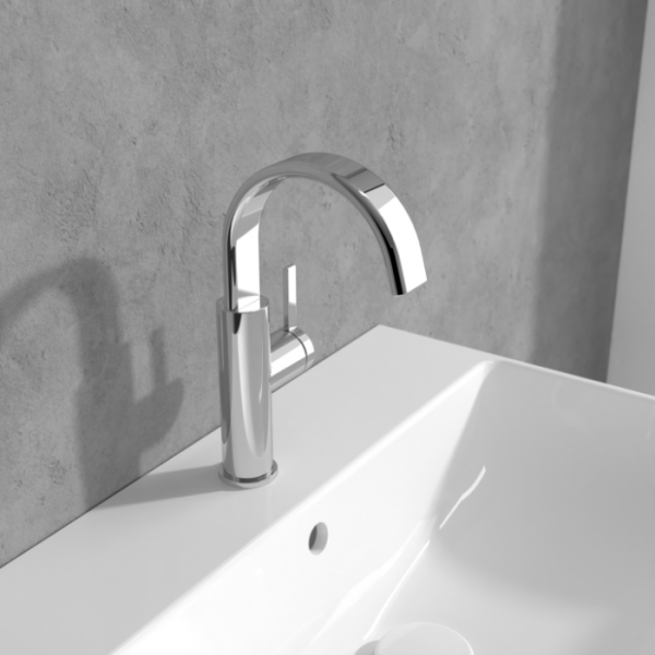 Смеситель для раковины Villeroy & Boch Dawn с боковым рычагом TVW10611615161