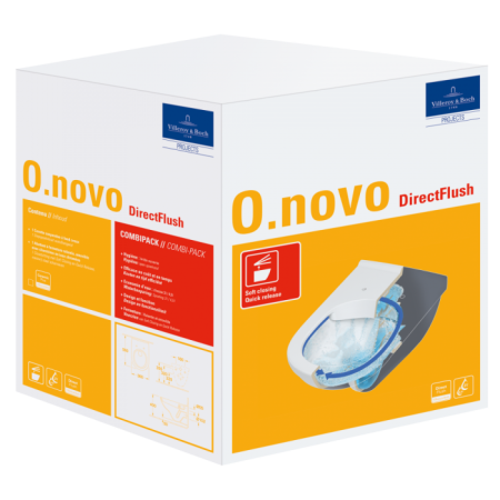 Унитаз подвесной с сиденьем Villeroy & Boch O.novo 5660HR01