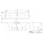 Ванна Villeroy & Boch Subway 3.0 170 x 75 см квариловая UBQ170SBW2DV-01
