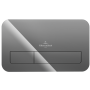 Клавиша (кнопка) смыва Villeroy & Boch ViConnect стеклянная, цвет глянцевый серый 922400RA