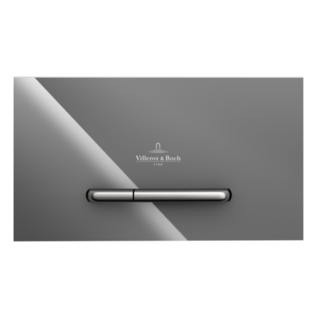 Villeroy & Boch ViConnect Системы ИНСТАЛЛЯЦИИ Kлавиша смыва viconnect, Смыв с 2 объемами, Glass Glossy Grey 922160RA