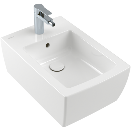 Villeroy & Boch Memento 2.0 Биде, настенный, 375 x 560 mm, Альпийский белый CeramicPlus 443300R1