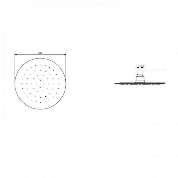 Верхний душ Villeroy & Boch Universal TVC00040120061 хром TVC00040120061