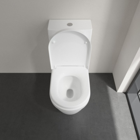 Villeroy & Boch Architectura Унитаз-компакт с открытым смывным краем, напольный, с DirectFlush, Альпийский белый 5691R001